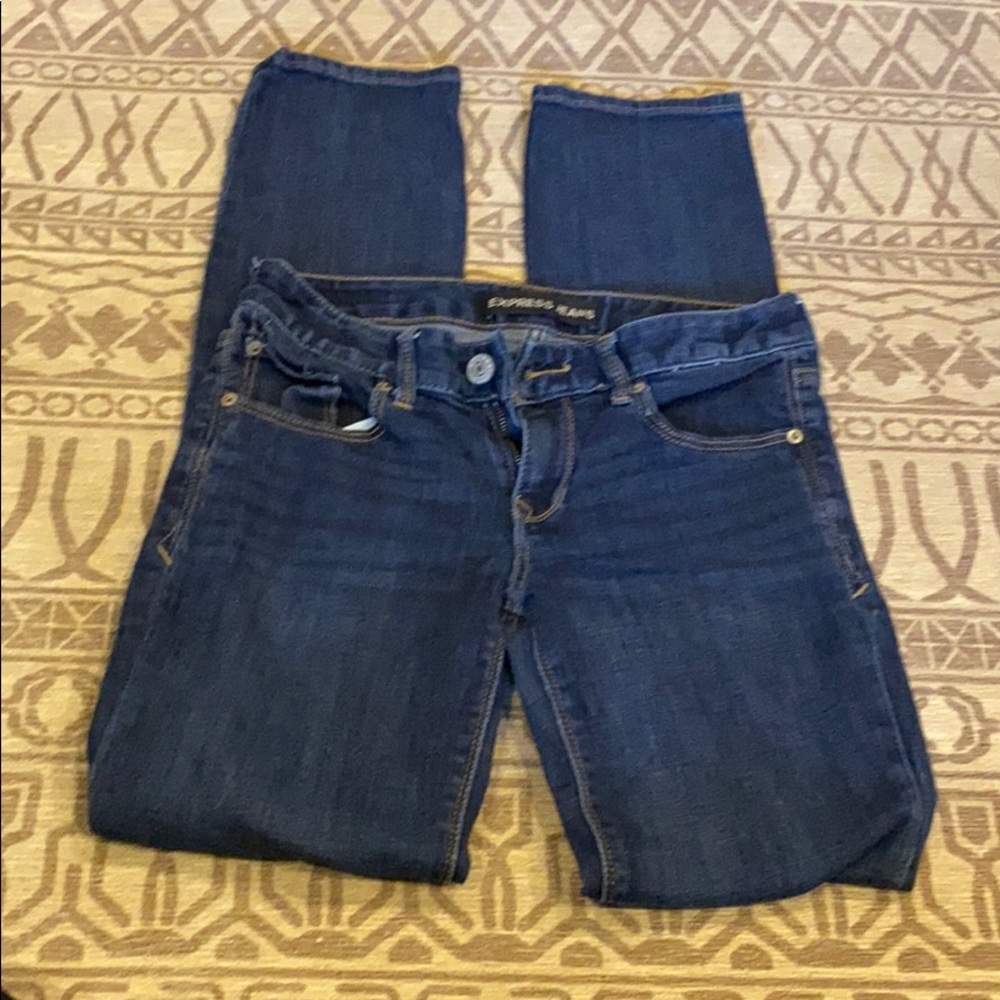 Express skinny jeans no distress